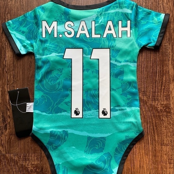 Salah Liverpool FC Soccer Jersey Baby Jersey Bodysuit 6-9 Months New - Picture 2 of 3